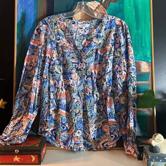 Northern Reflections Multicolor Patterned Blouse - Picture 13 of 14